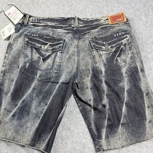 Vtg Akdmks Akademiks Jean Shorts Mens Sz 43 Jorts Skater HipHop Grunge Baggy Y2K
